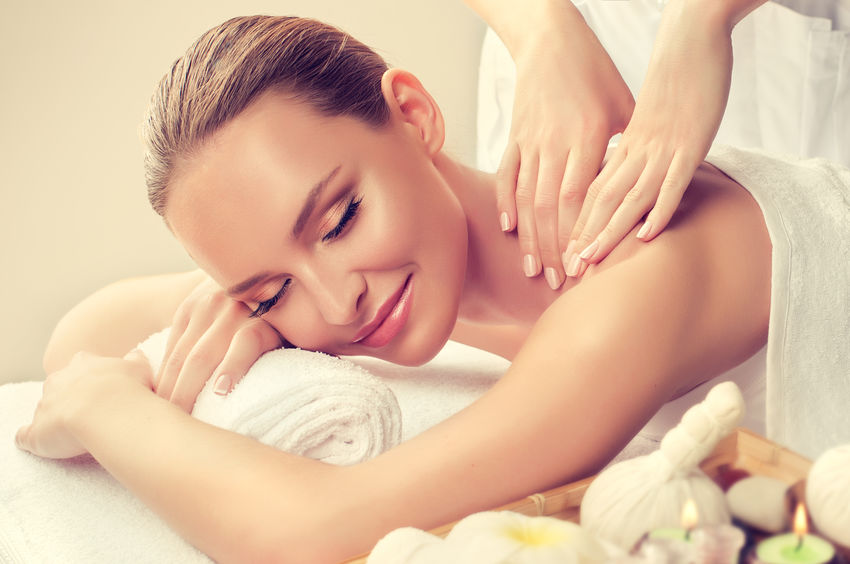 woman enjoying her massage